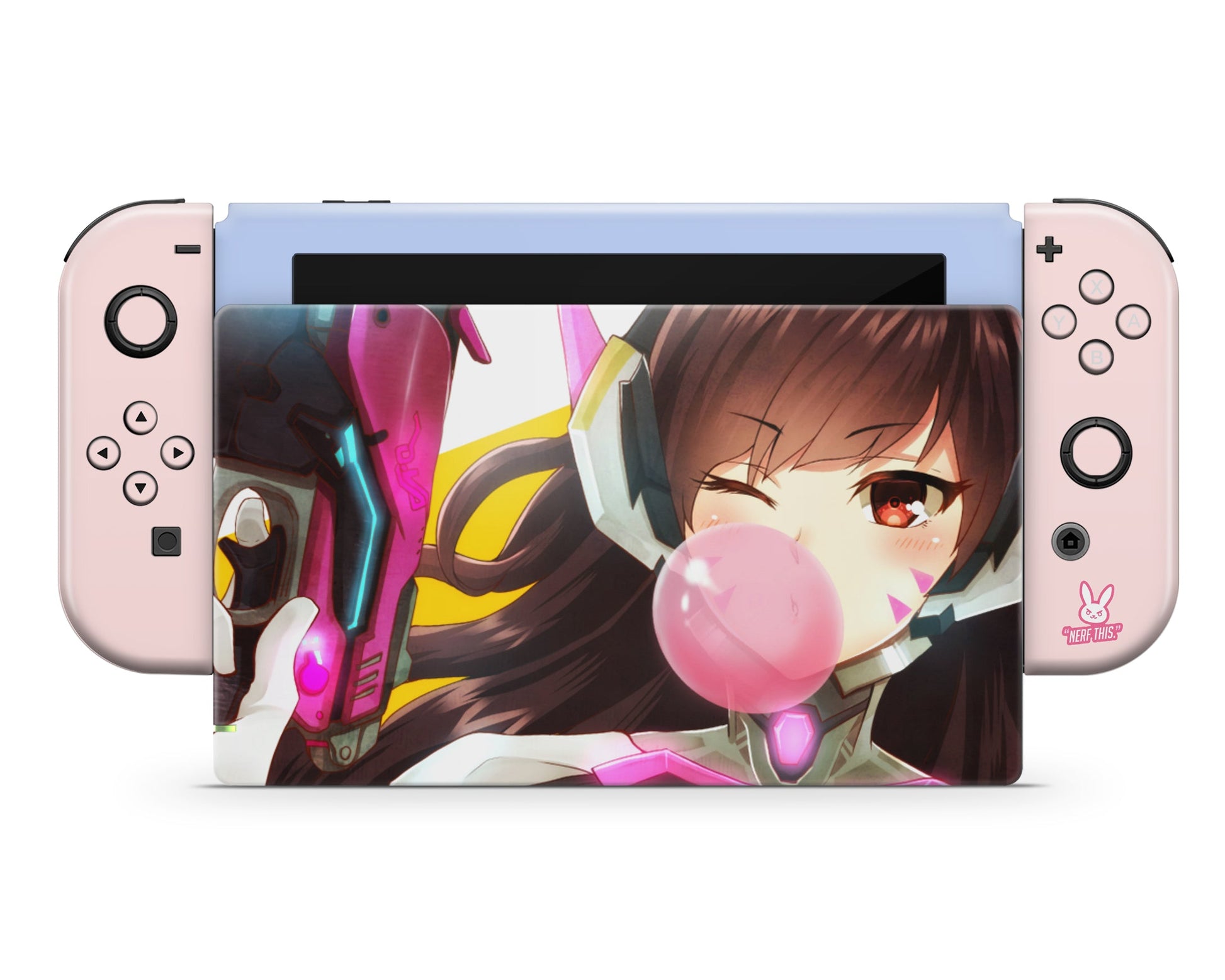 Anime Town Creations Nintendo Switch Overwatch D.VA Vinyl only Skins - Anime Overwatch Switch Skin
