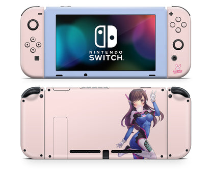 Anime Town Creations Nintendo Switch Overwatch D.VA Vinyl only Skins - Anime Overwatch Switch Skin