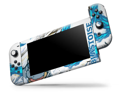 Anime Town Creations Nintendo Switch Pokemon Blastoise Vinyl +Tempered Glass Skins - Anime Pokemon Switch Skin