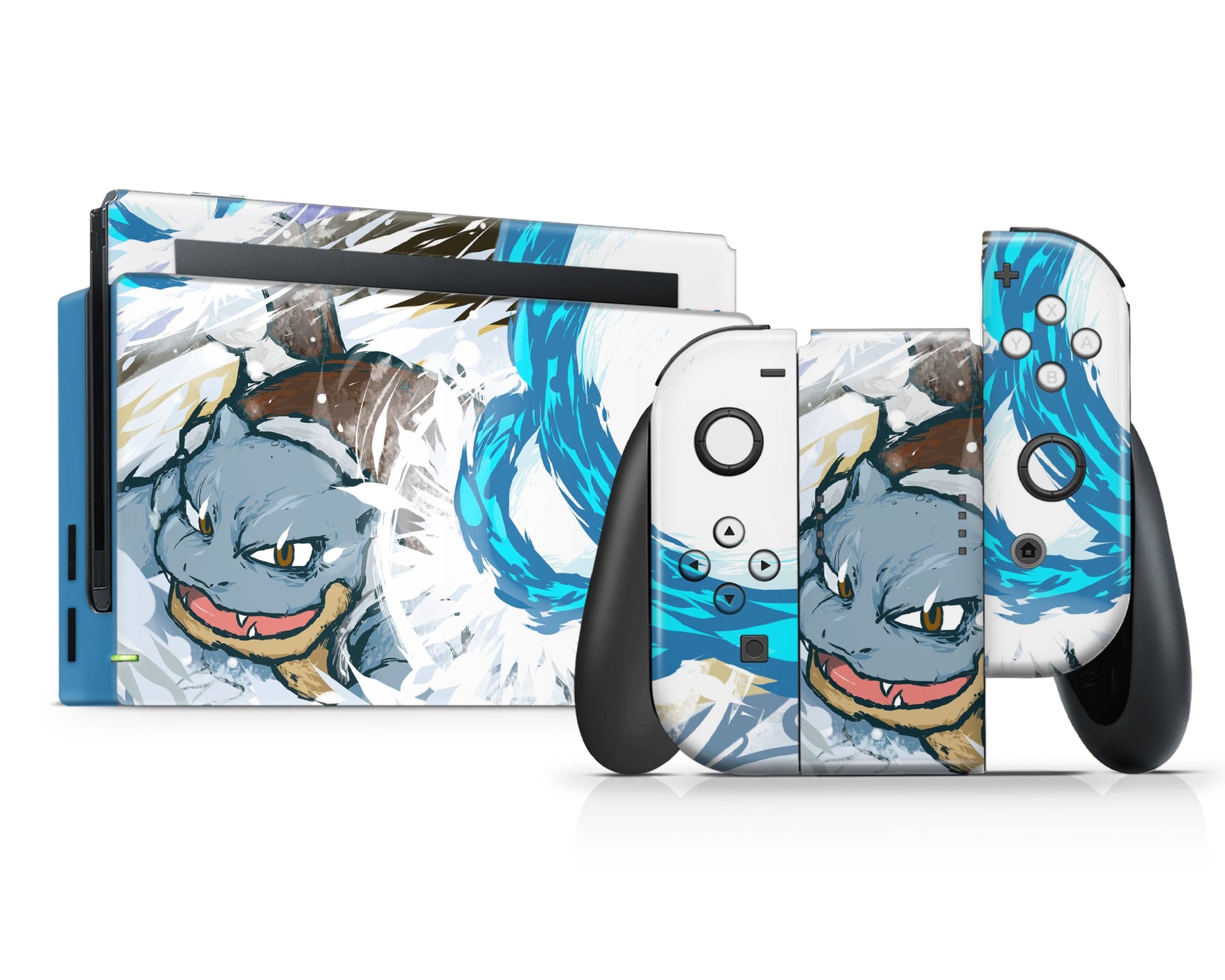 Anime Town Creations Nintendo Switch Pokemon Blastoise Vinyl only Skins - Anime Pokemon Switch Skin