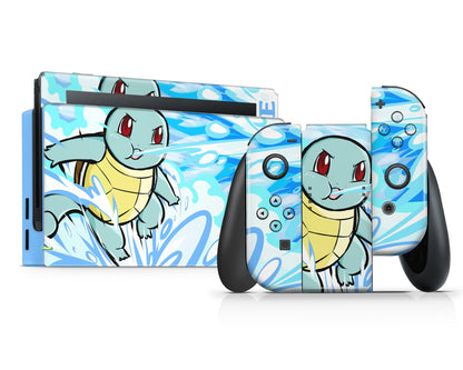 Anime Town Creations Nintendo Switch Pokemon Squirtle Vinyl only Skins - Anime Pokemon Switch Skin