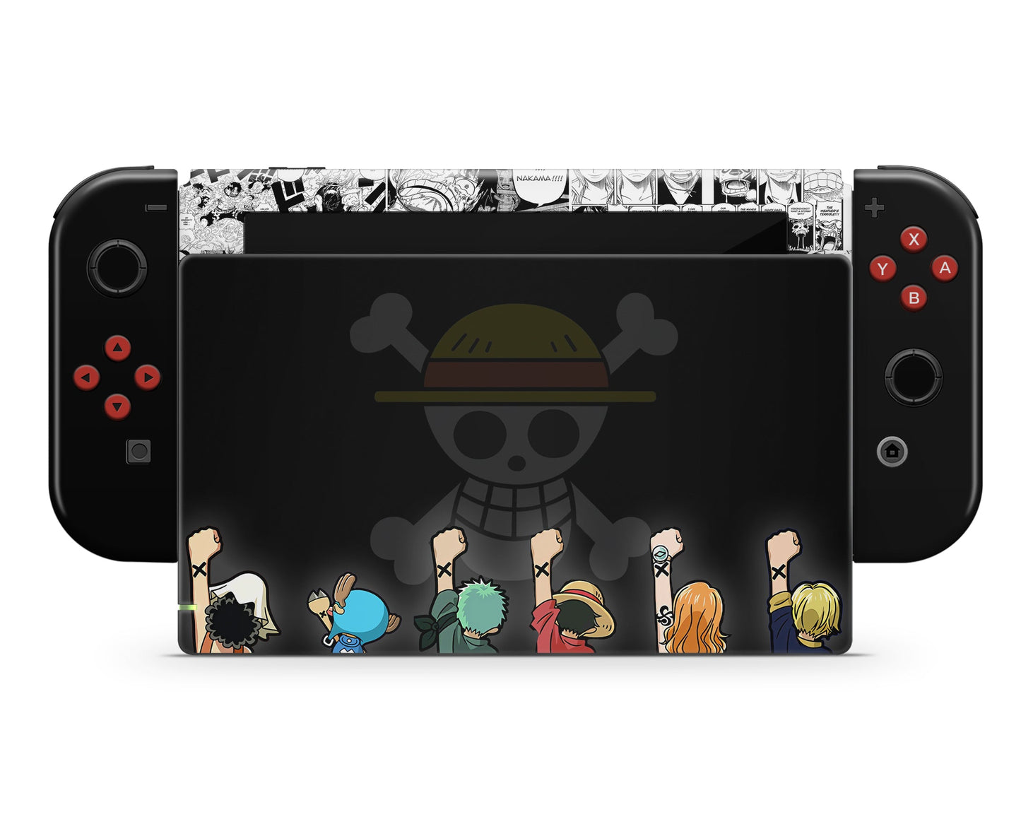 Anime Town Creations Nintendo Switch One Piece Strawhat Pirates Gang Vinyl only Skins - Anime One Piece Switch Skin