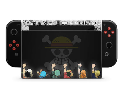 Anime Town Creations Nintendo Switch One Piece Strawhat Pirates Gang Vinyl only Skins - Anime One Piece Switch Skin