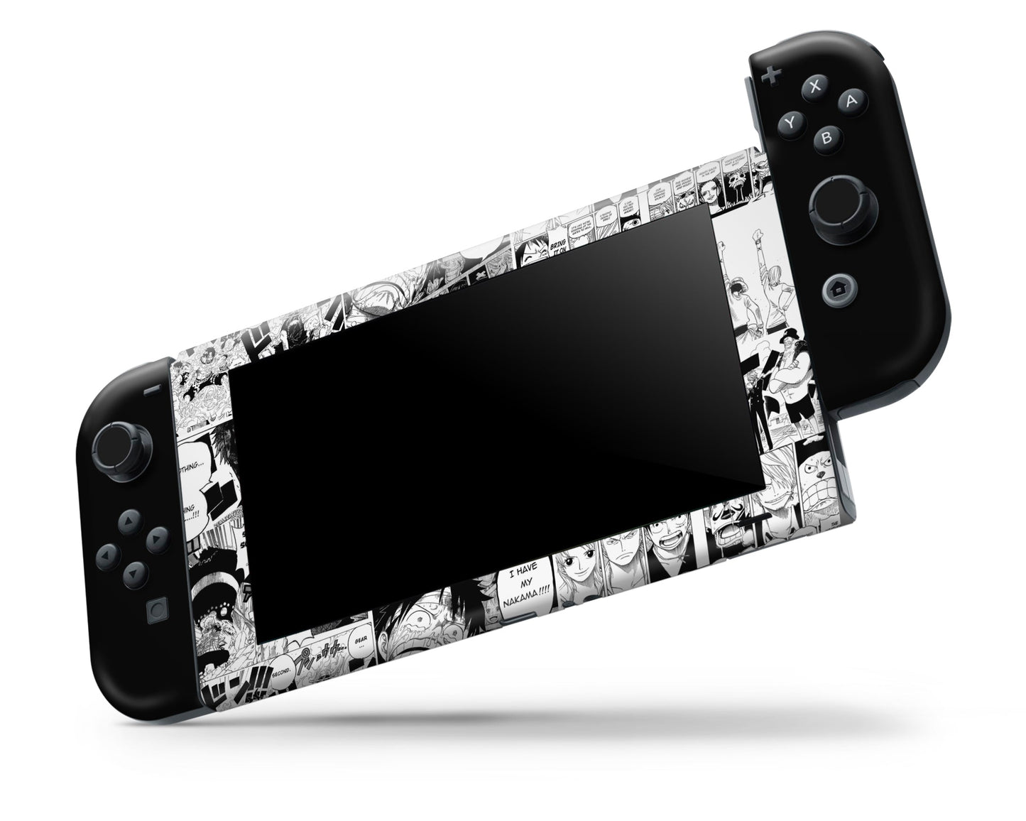 Anime Town Creations Nintendo Switch One Piece Strawhat Pirates Gang Vinyl +Tempered Glass Skins - Anime One Piece Switch Skin