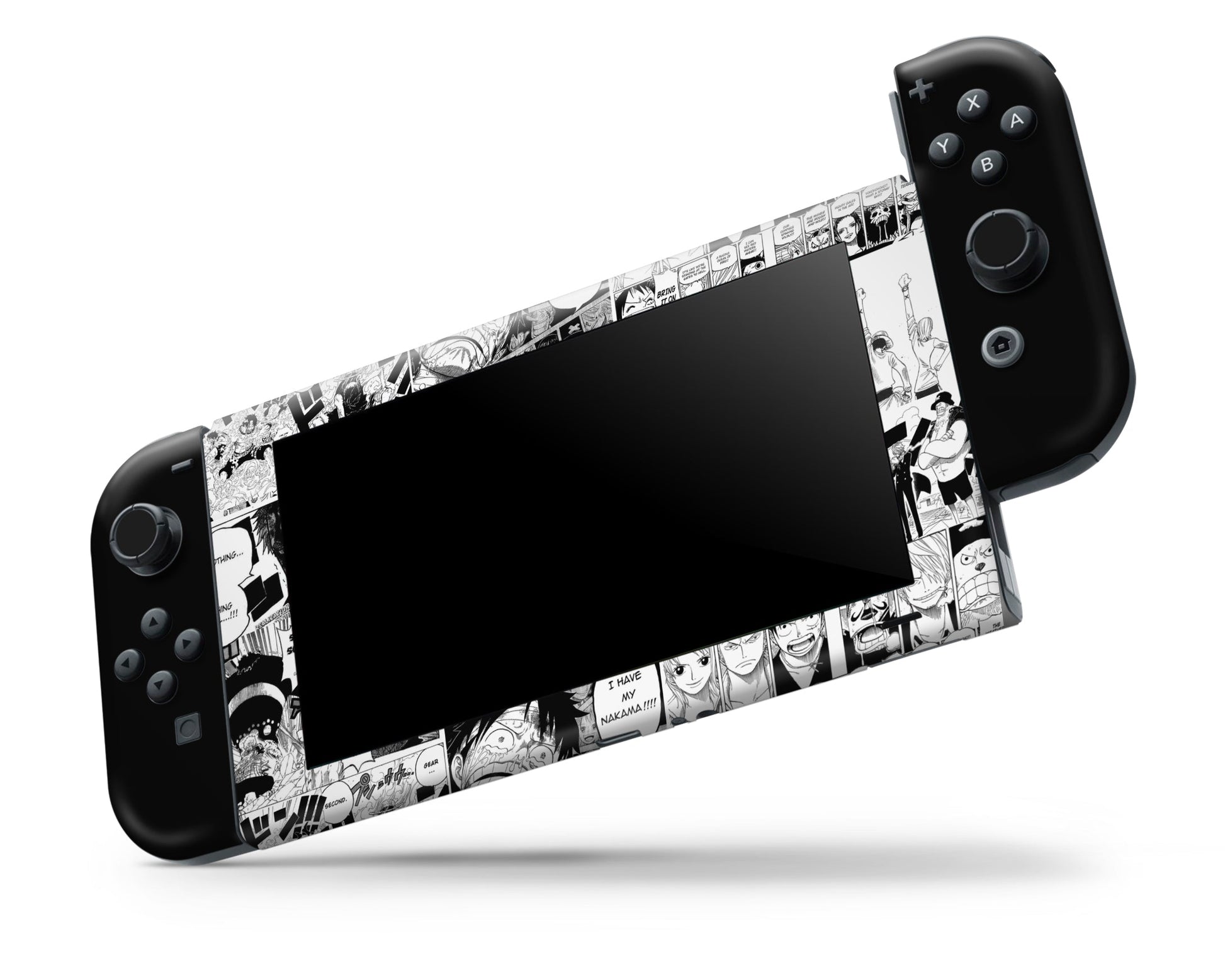 Anime Town Creations Nintendo Switch One Piece Strawhat Pirates Gang Vinyl +Tempered Glass Skins - Anime One Piece Switch Skin