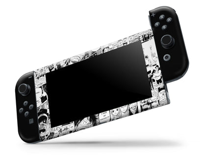 Anime Town Creations Nintendo Switch One Piece Strawhat Pirates Gang Vinyl +Tempered Glass Skins - Anime One Piece Switch Skin