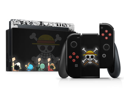 Anime Town Creations Nintendo Switch One Piece Strawhat Pirates Gang Vinyl only Skins - Anime One Piece Switch Skin