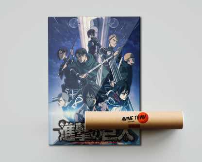 Anime Town Creations Poster Attack on Titan The Final Season 5" x 7" Home Goods - Anime Attack on Titan Poster