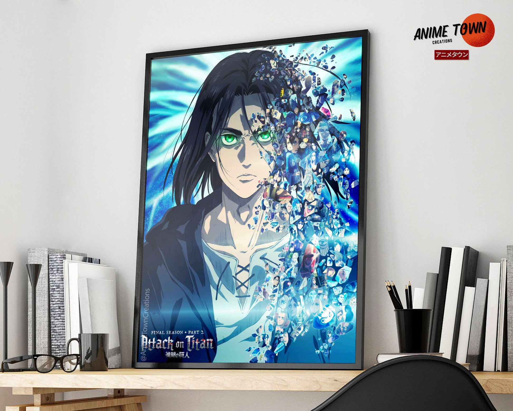 Anime Town Creations Poster Attack on Titan The Final Season Part 2 5" x 7" Home Goods - Anime Attack on Titan Poster