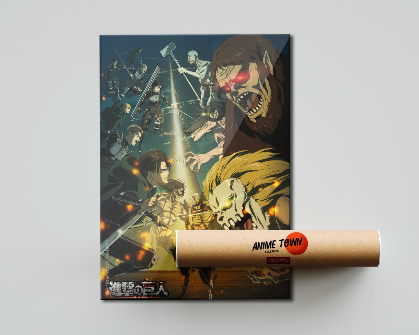 Anime Town Creations Poster Attack on Titan Season 4 5" x 7" Home Goods - Anime Attack on Titan Poster