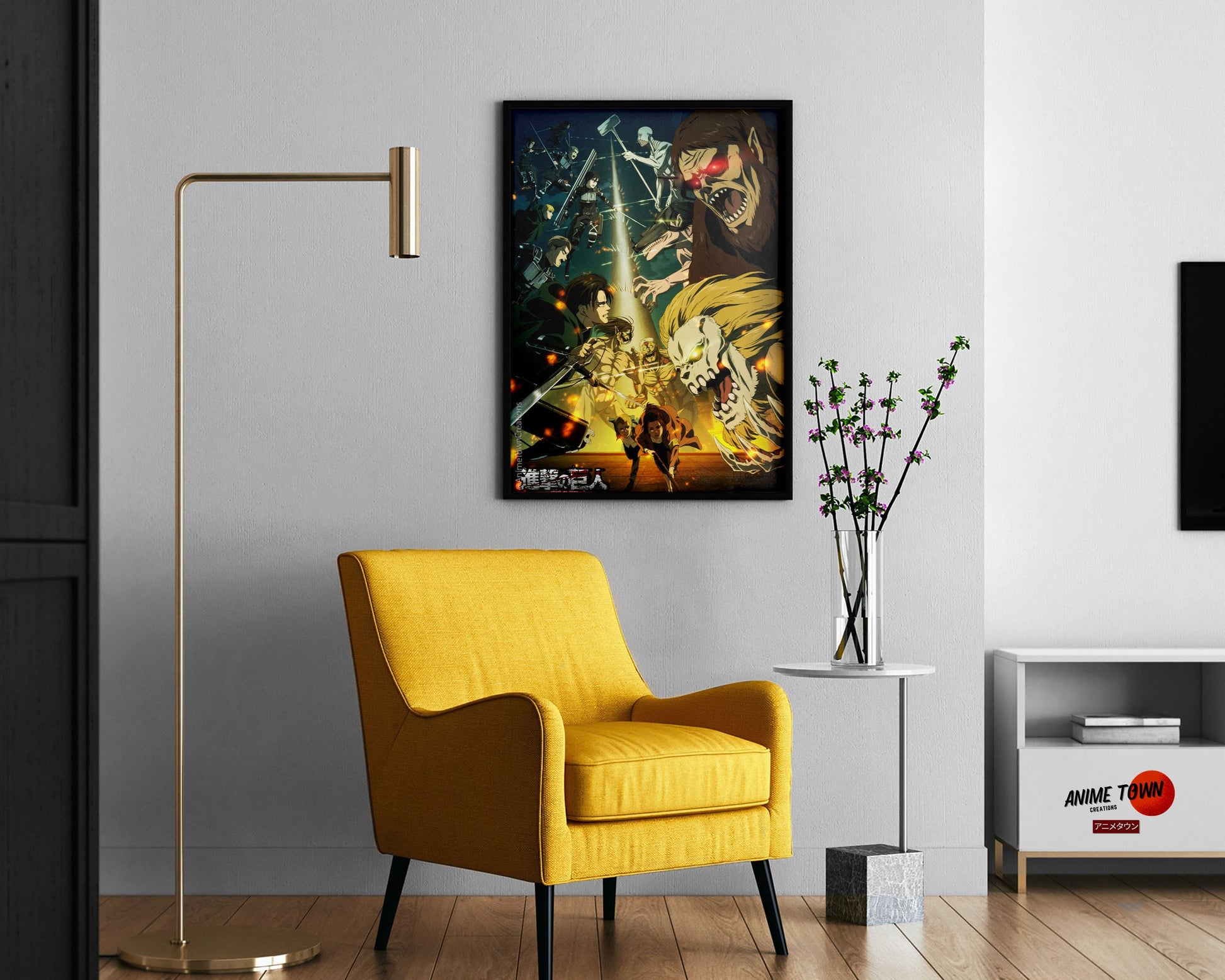Anime Town Creations Poster Attack on Titan Season 4 11" x 17" Home Goods - Anime Attack on Titan Poster