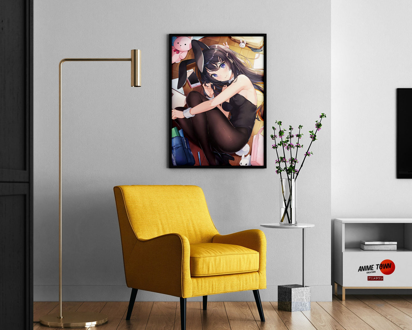 Anime Town Creations Poster Bunny Girl Senpai Mai Sakurajima 11" x 17" Home Goods - Anime Rascal Does Not Dream of Bunny Girl Senpai Poster