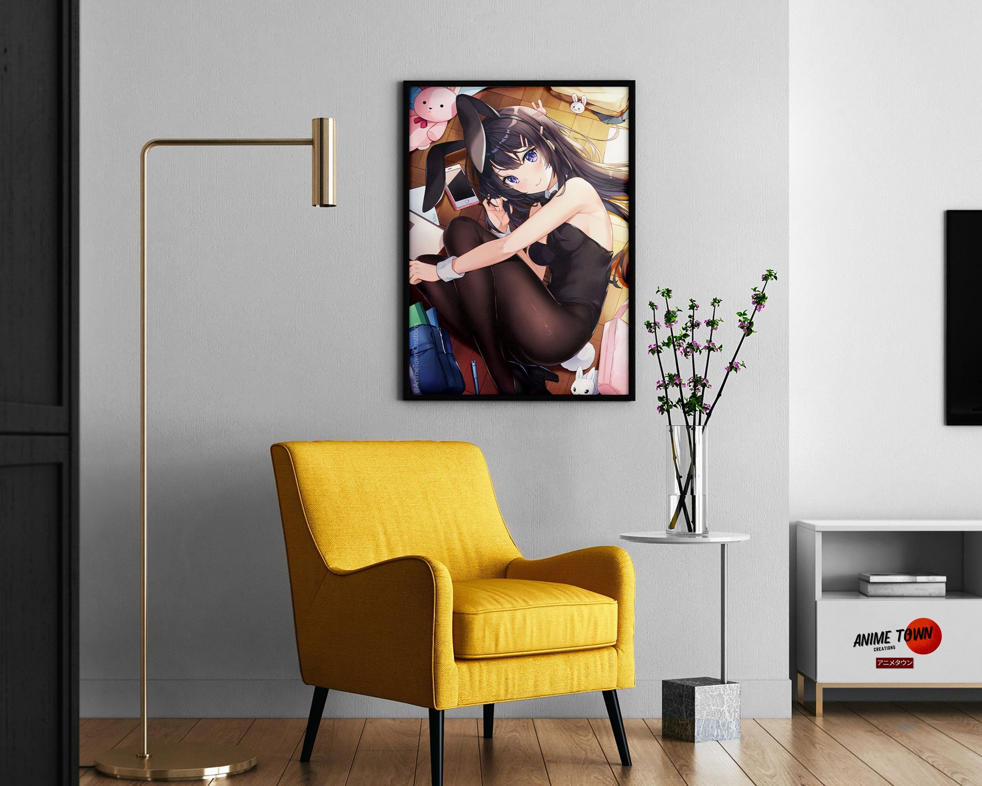 Anime Town Creations Poster Bunny Girl Senpai Mai Sakurajima 11" x 17" Home Goods - Anime Rascal Does Not Dream of Bunny Girl Senpai Poster