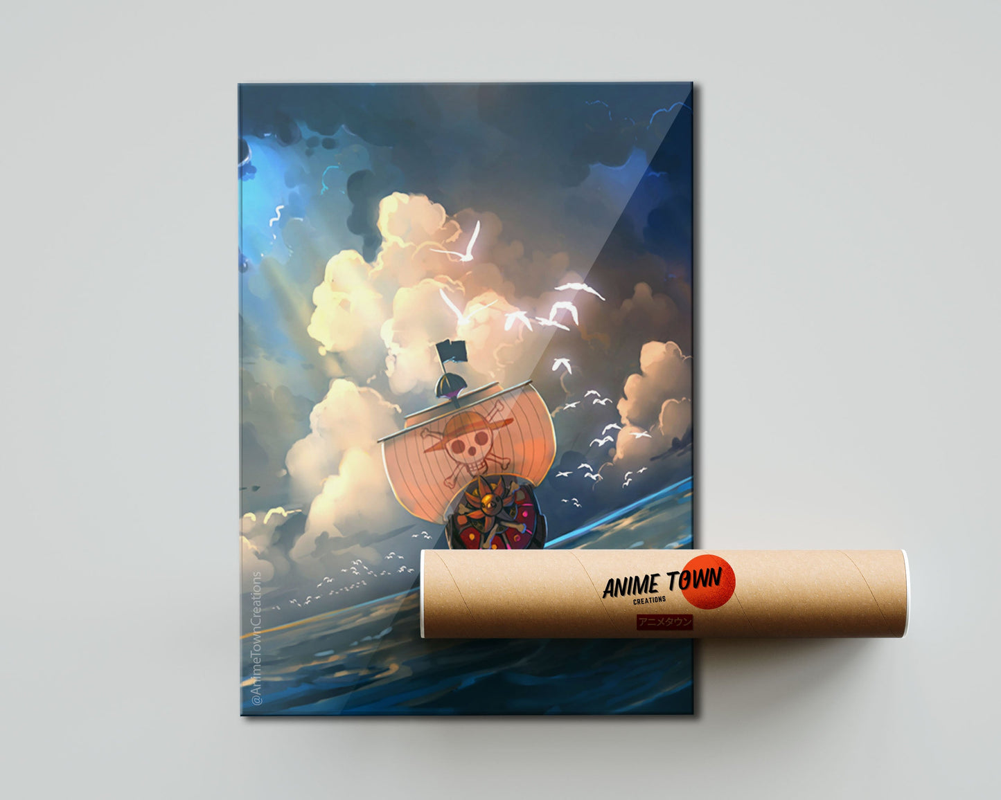 Anime Town Creations Poster One Piece Thousand Sunny 5" x 7" Home Goods - Anime One Piece Poster