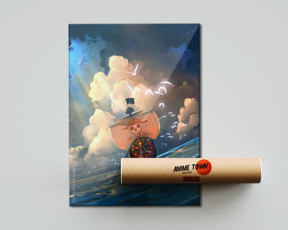 Anime Town Creations Poster One Piece Thousand Sunny 5" x 7" Home Goods - Anime One Piece Poster