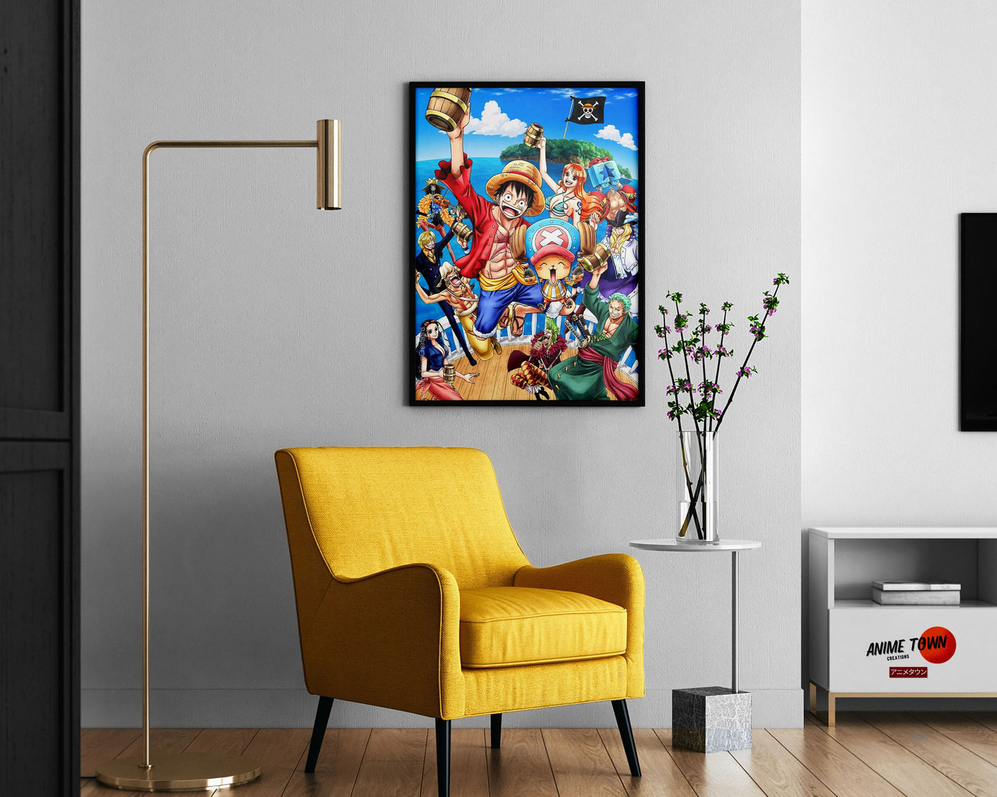 Anime Town Creations Poster One Piece Strawhat Pirates 11" x 17" Home Goods - Anime One piece Poster