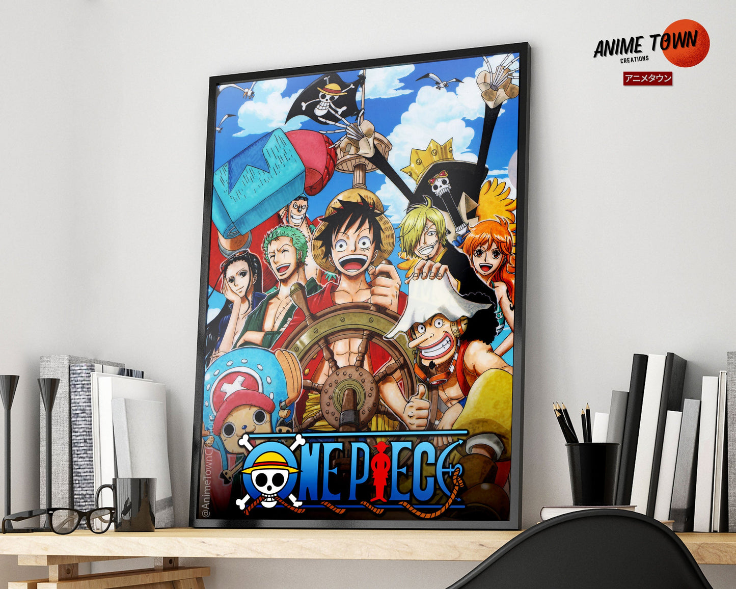 Anime Town Creations Poster One Piece Squad 5" x 7" Home Goods - Anime One piece Poster