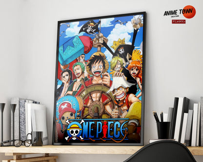 Anime Town Creations Poster One Piece Squad 5" x 7" Home Goods - Anime One piece Poster
