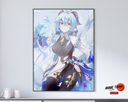 Anime Town Creations Poster Genshin Impact Ganyu 11" x 17" Home Goods - Anime Genshin Impact Poster