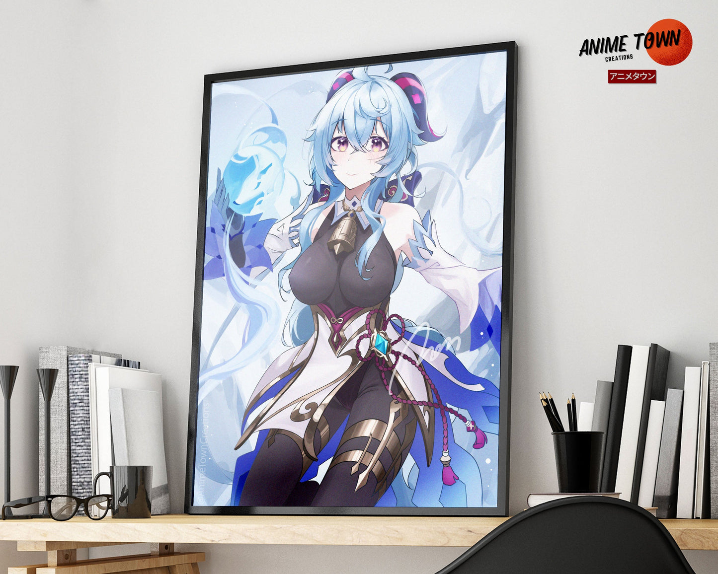 Anime Town Creations Poster Genshin Impact Ganyu 5" x 7" Home Goods - Anime Genshin Impact Poster