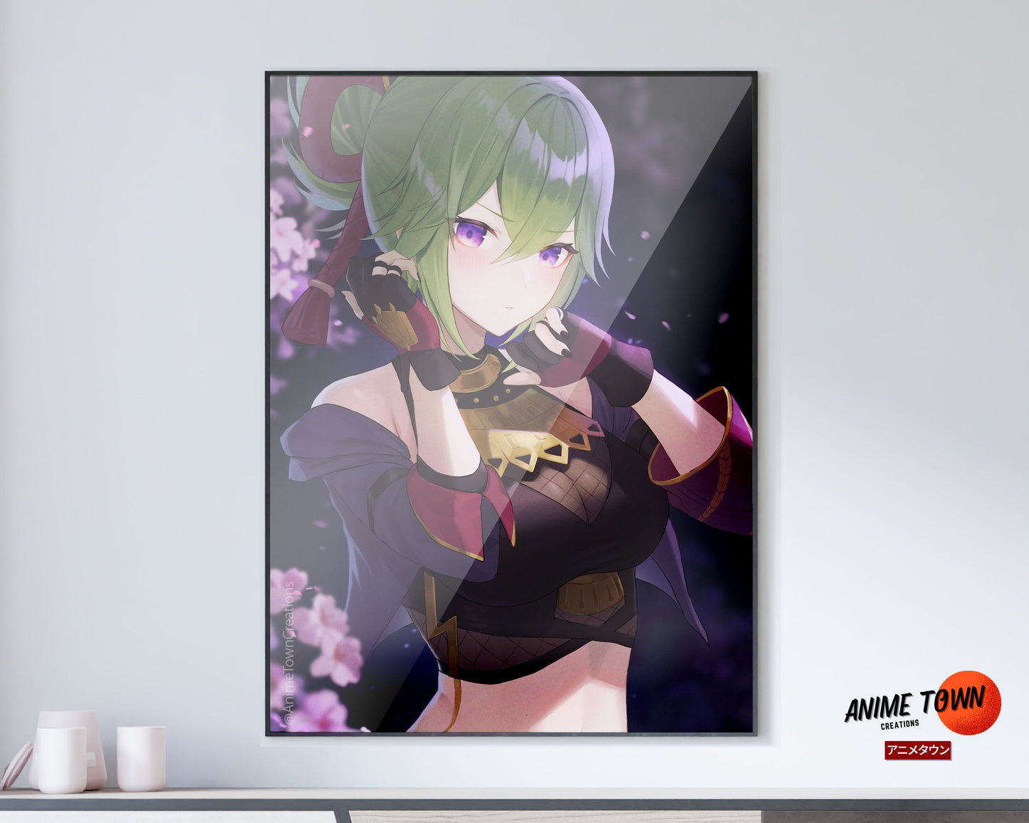 Anime Town Creations Poster Genshin Impact Kuki Shinobu 11" x 17" Home Goods - Anime Genshin Impact Poster