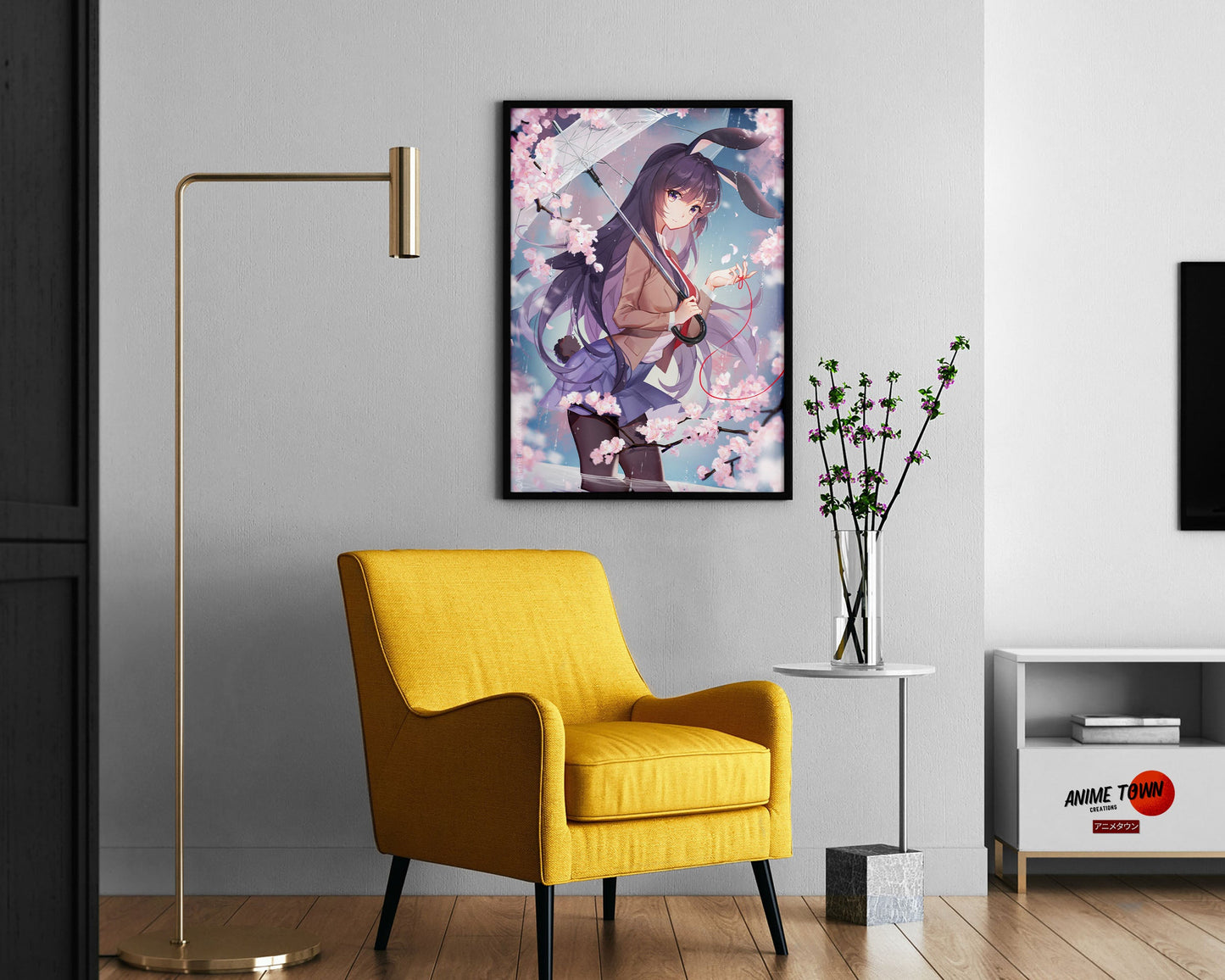 Anime Town Creations Poster Bunny Girl Senpai Mai Sakurajima School Girl 11" x 17" Home Goods - Anime Rascal Does Not Dream of Bunny Girl Senpai Poster