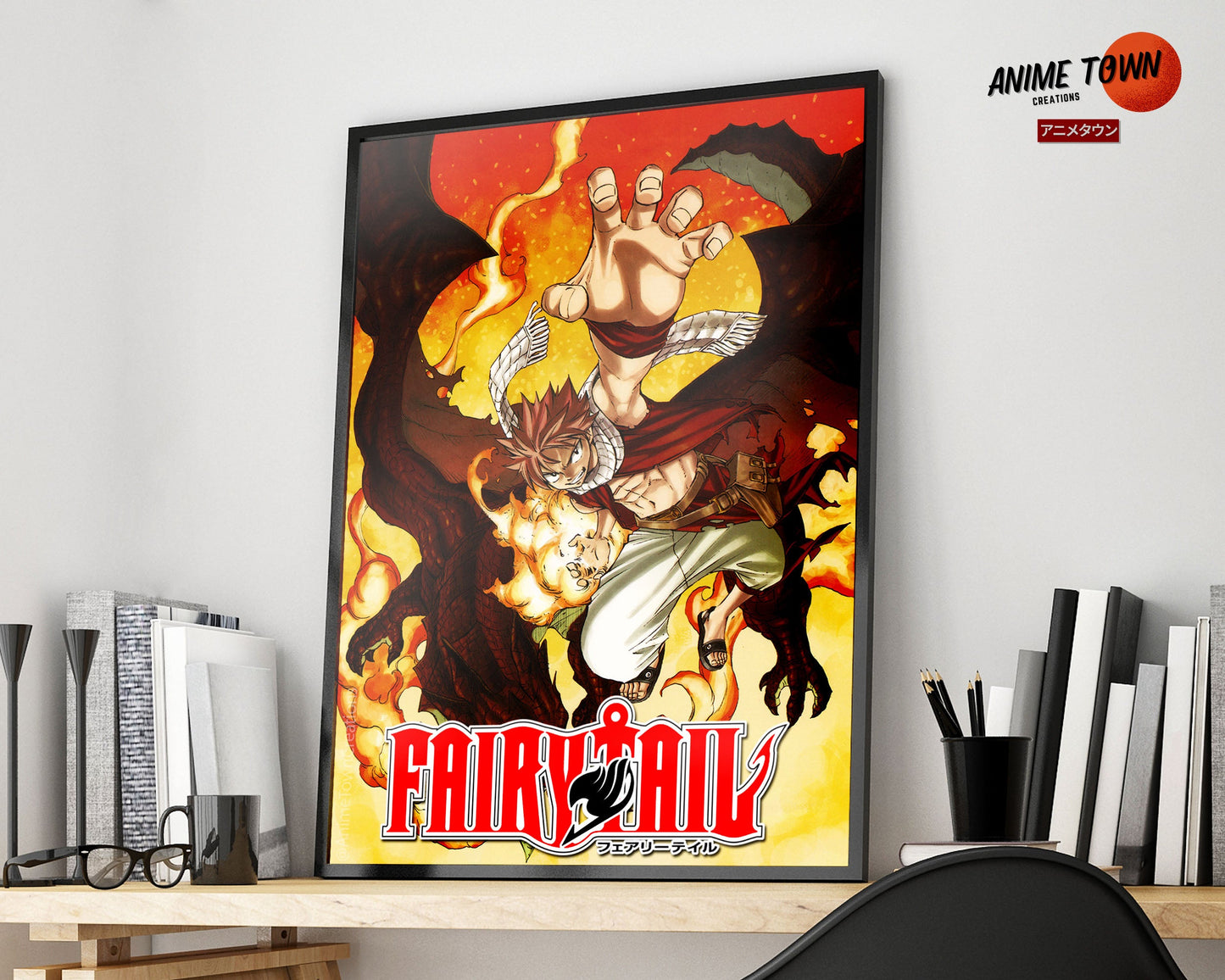 Anime Town Creations Poster Fairy Tail 5" x 7" Home Goods - Anime Fairy Tail Poster