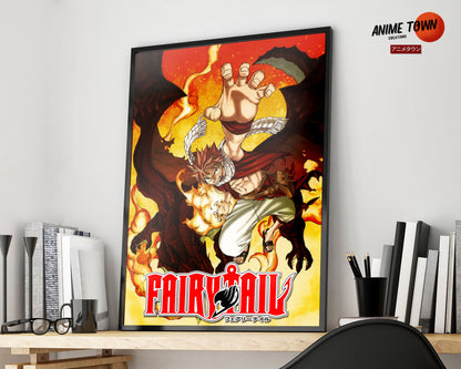 Anime Town Creations Poster Fairy Tail 5" x 7" Home Goods - Anime Fairy Tail Poster