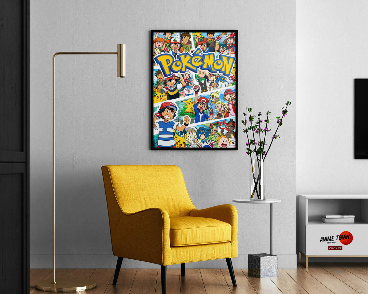 Anime Town Creations Poster Pokemon Journeys 11" x 17" Home Goods - Anime Pokemon Poster