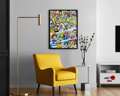 Anime Town Creations Poster Pokemon Journeys 11" x 17" Home Goods - Anime Pokemon Poster