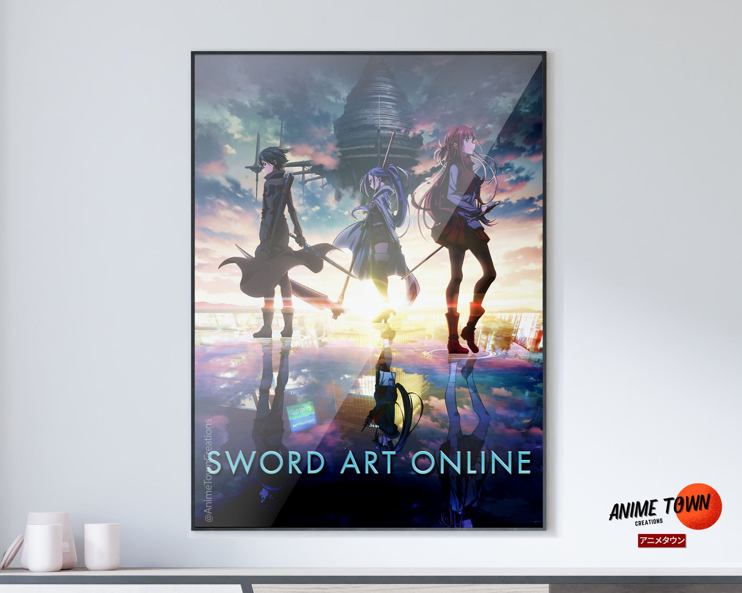 Anime Town Creations Poster Sword Art Online Skyscape 11" x 17" Home Goods - Anime Sword Art Online Poster