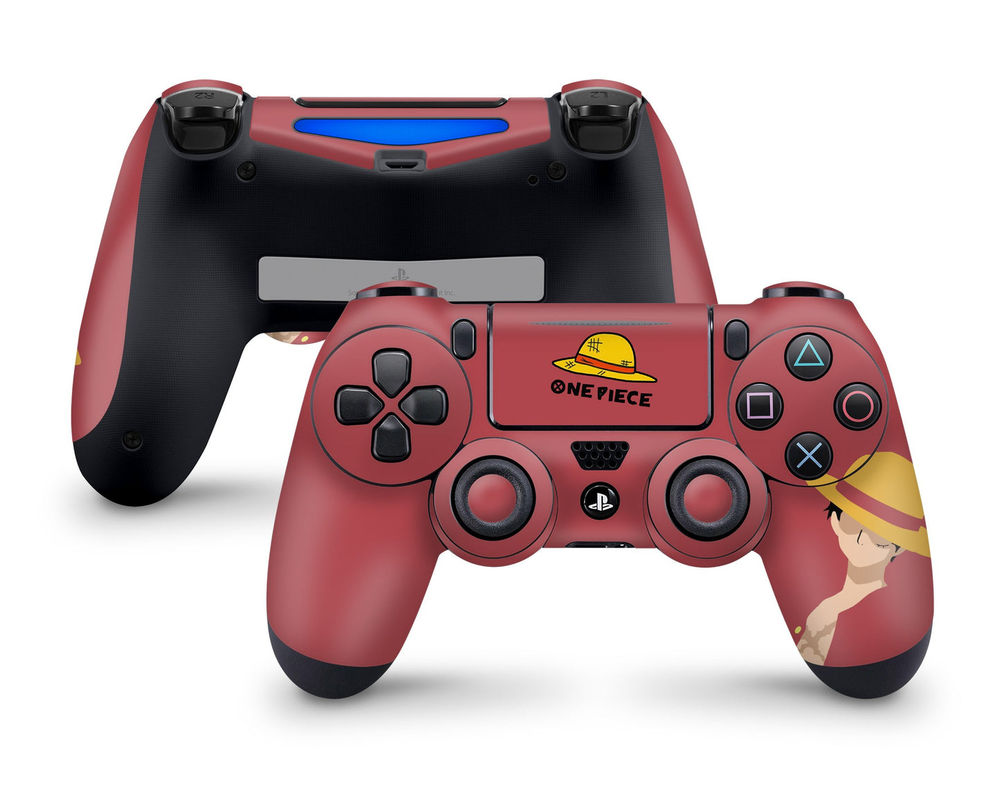 Anime Town Creations PS4 Controller One Piece Monkey D LuffySkins - Anime One Piece Skin