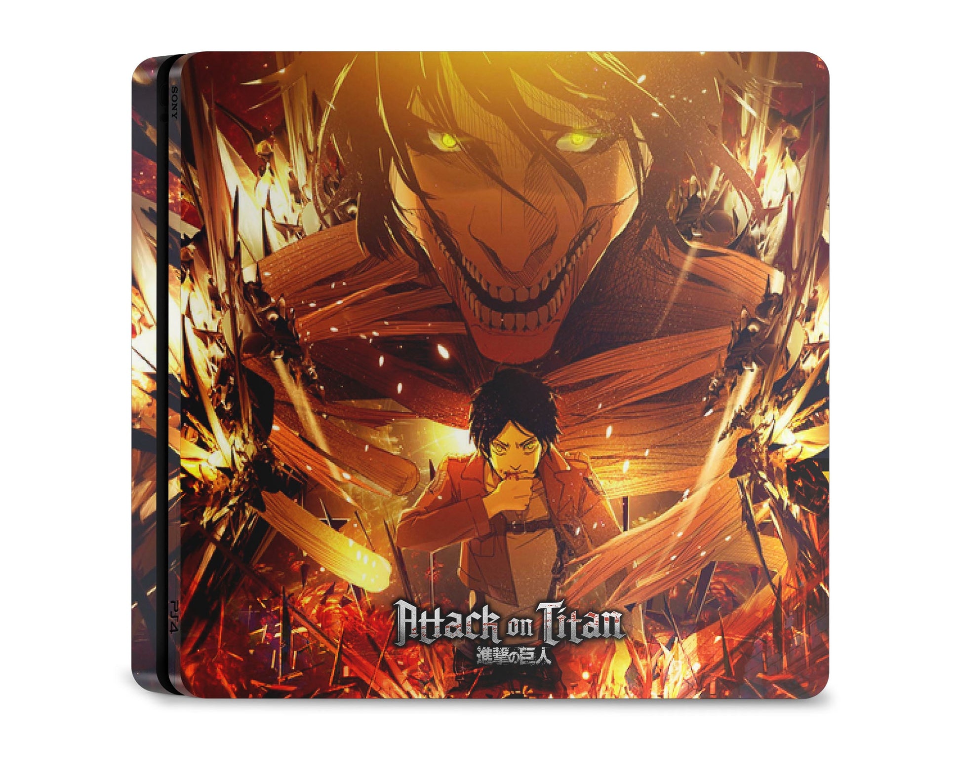 Anime Town Creations PS4 Attack On Titan Eren Yeager PS4 Skins - Anime Attack on Titan PS4 Skin