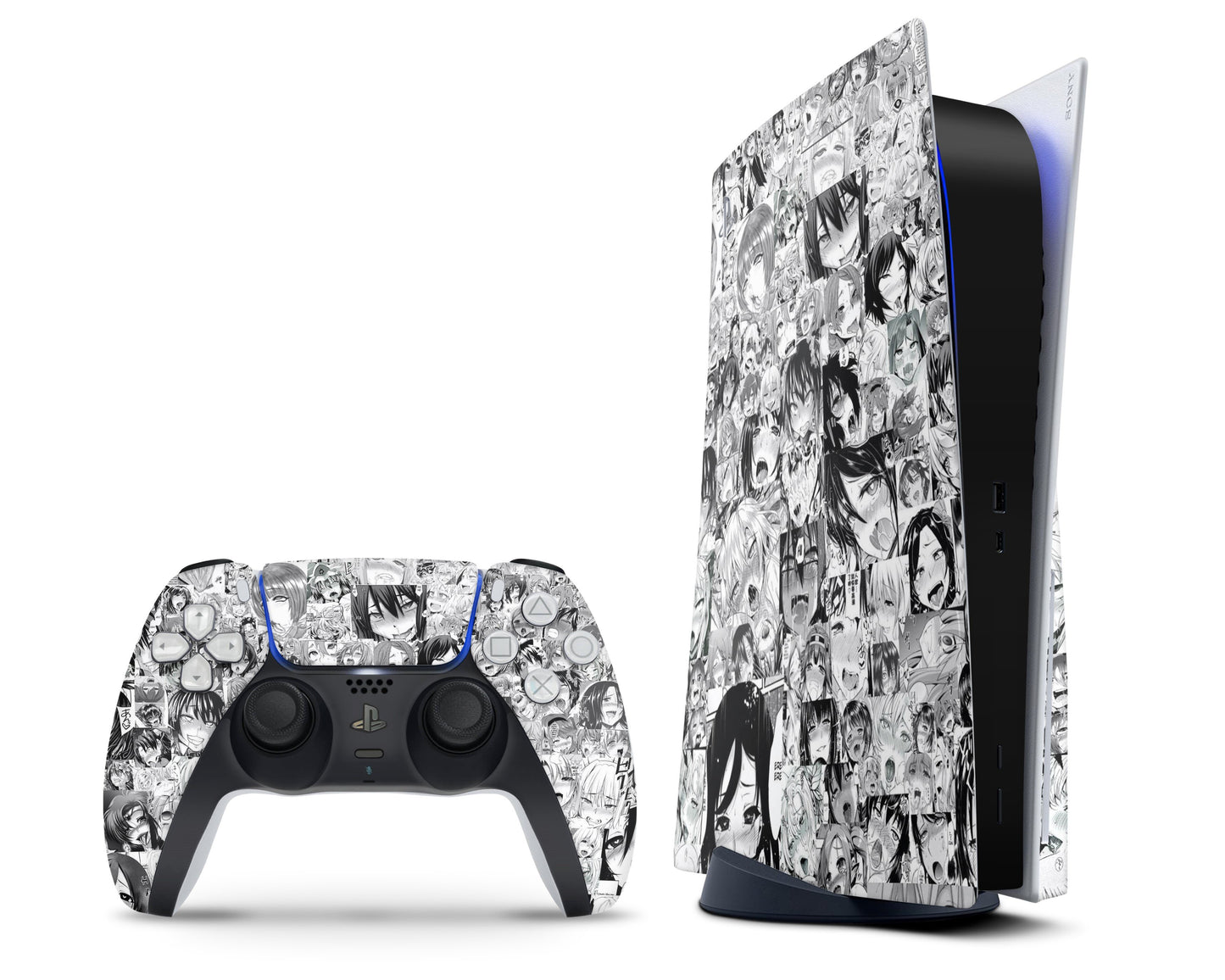 PlayStation PS5 Ahegao Manga PS5 Skins - Anime Ahegao Skin