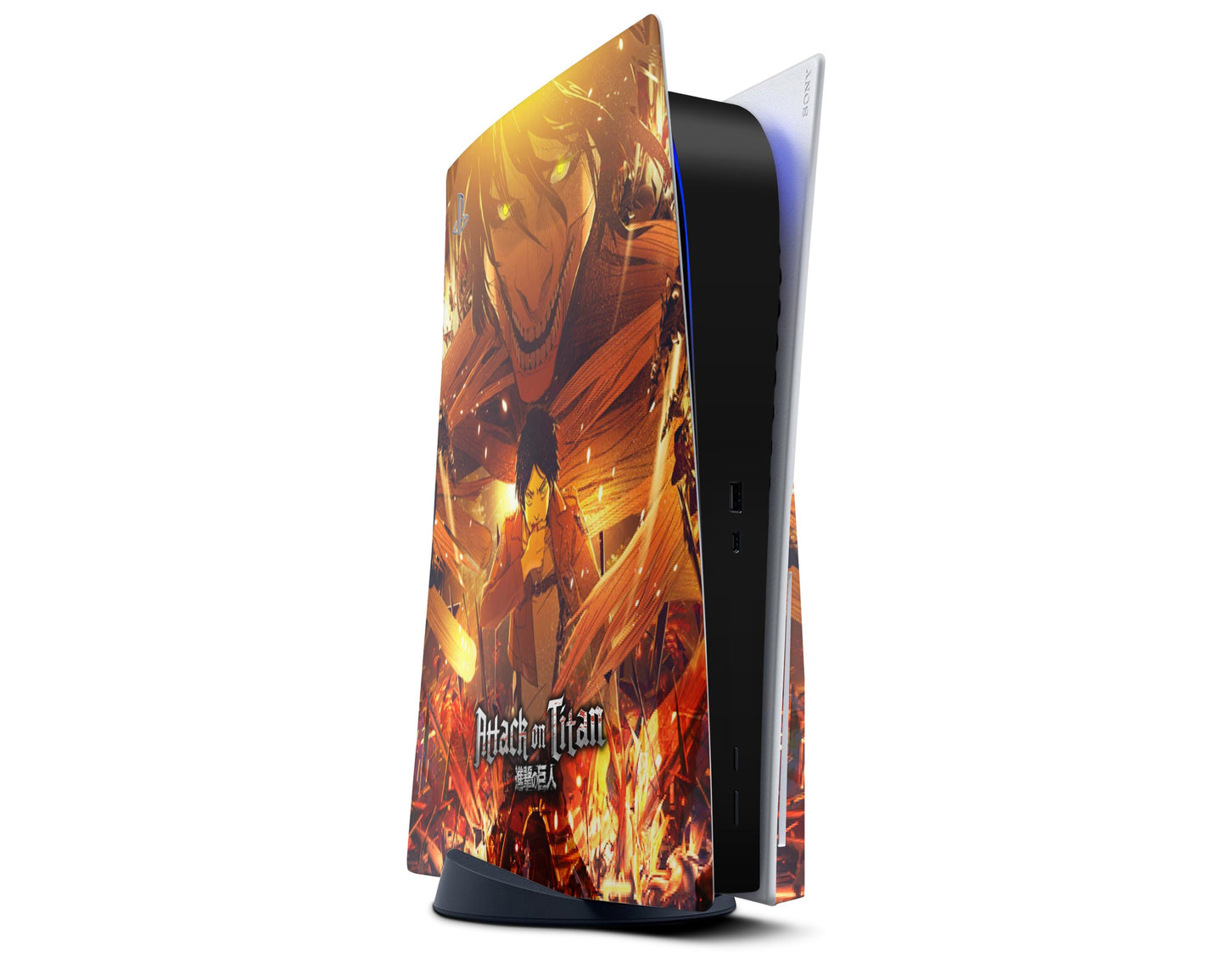 PlayStation PS5 Attack On Titan Eren Yeager PS5 Skins - Anime Attack on Titan Skin