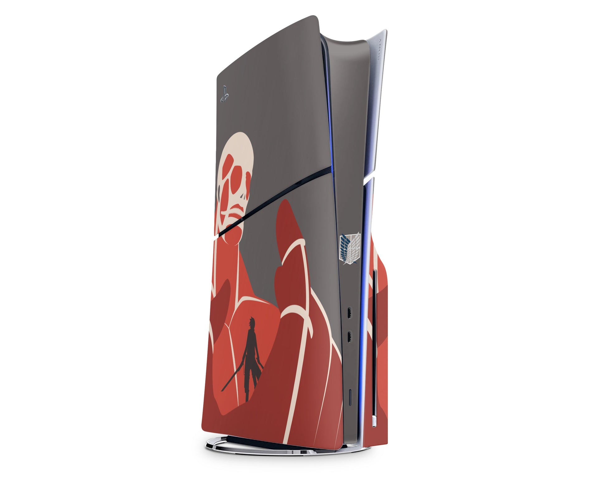 Anime Town Creations PS5 Slim Attack On Titan Colossal Titan PS5 Slim Skins - Anime Attack on Titan PS5 Slim Skin