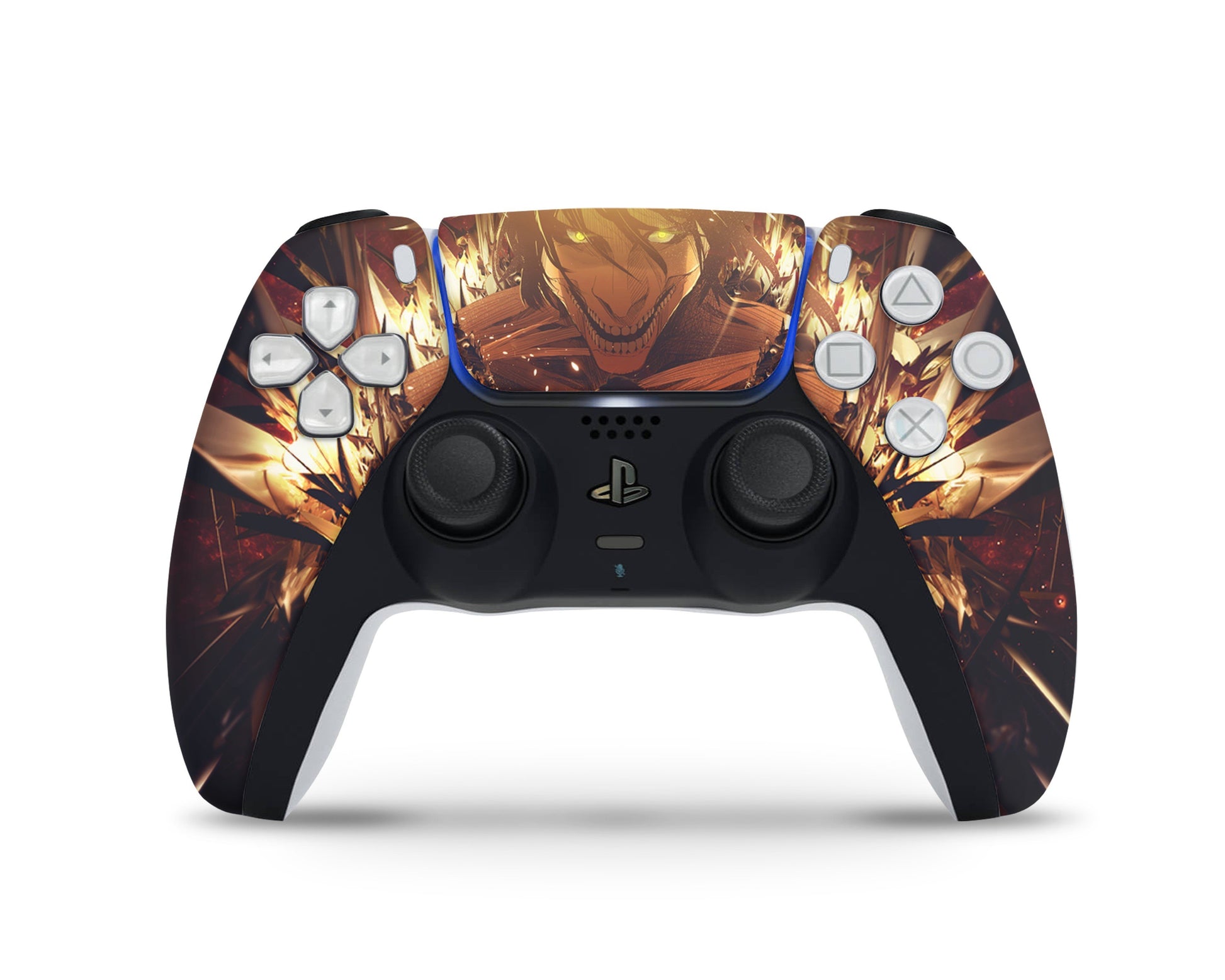 PlayStation PS5 Attack on Titan Eren Yeager Green PS5 Skins - Anime Attack on Titan Skin