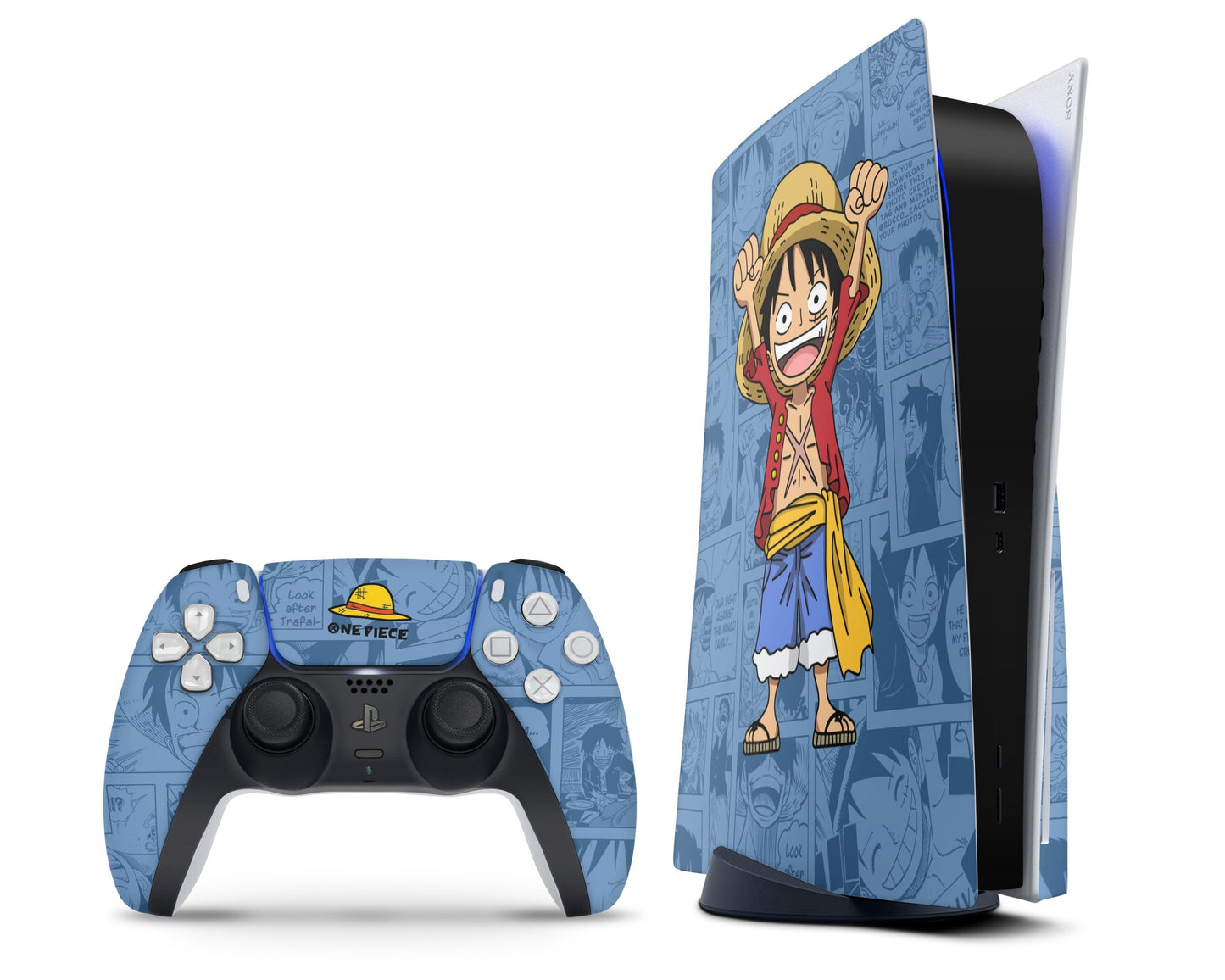 Anime Town Creations PS5 One Piece Luffy Manga PS5 Skins - Anime One Piece PS5 Skin