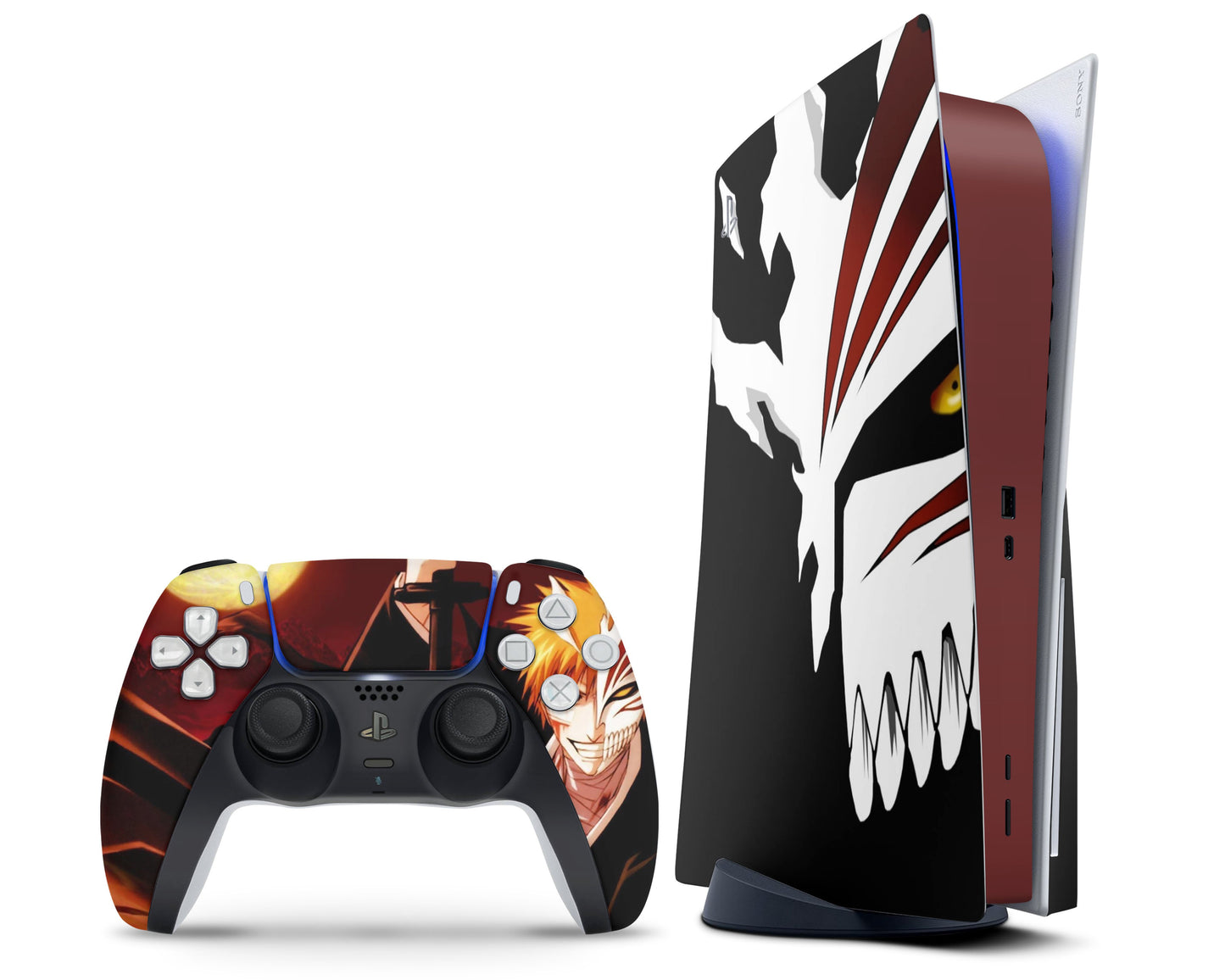 Anime Town Creations PS5 Bleach Hollow Mask PS5 Skins - Anime Bleach Skin