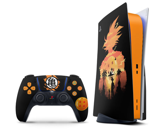 Anime Town Creations PS5 Dragon Ball Z Goku Black PS5 Skins - Anime Dragon Ball PS5 Skin