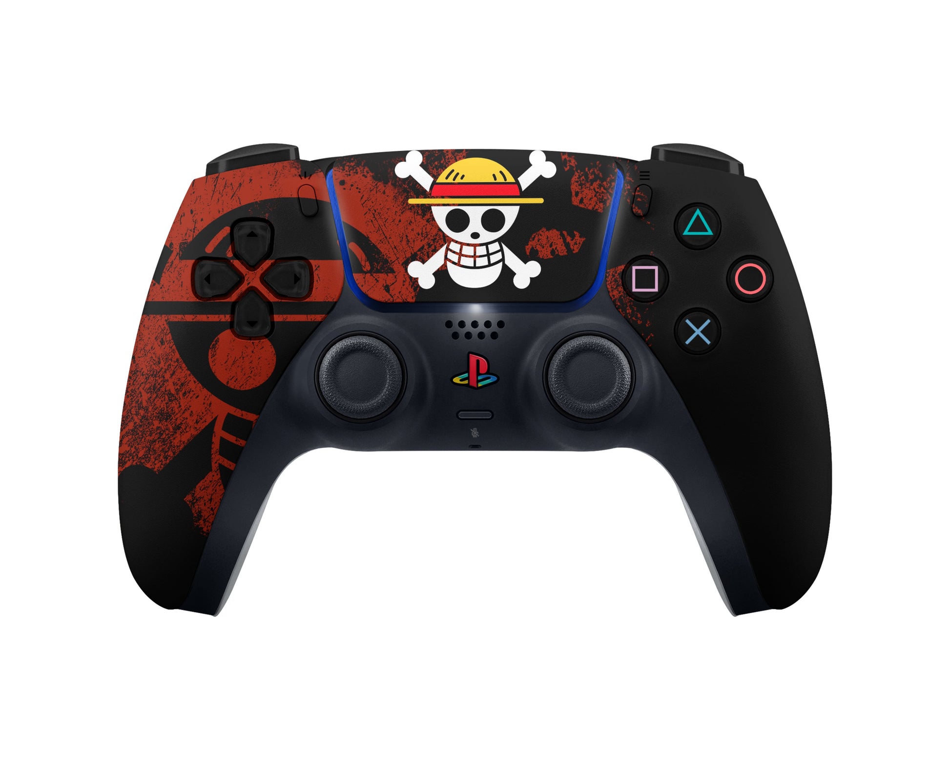 Anime Town Creations PS5 One Piece Luffy Black PS5 Skins - Anime One Piece PS5 Skin