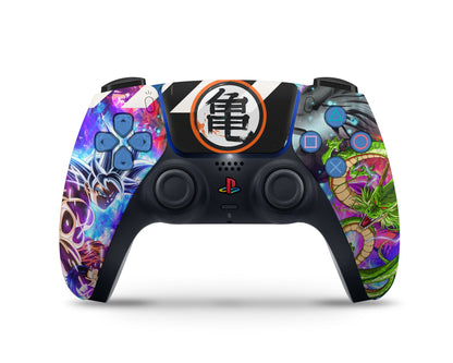 Anime Town Creations PS5 Slim Dragon Ball Goku Ultra Instinct Aura PS5 Slim Skins - Anime Dragon Ball PS5 Slim Skin