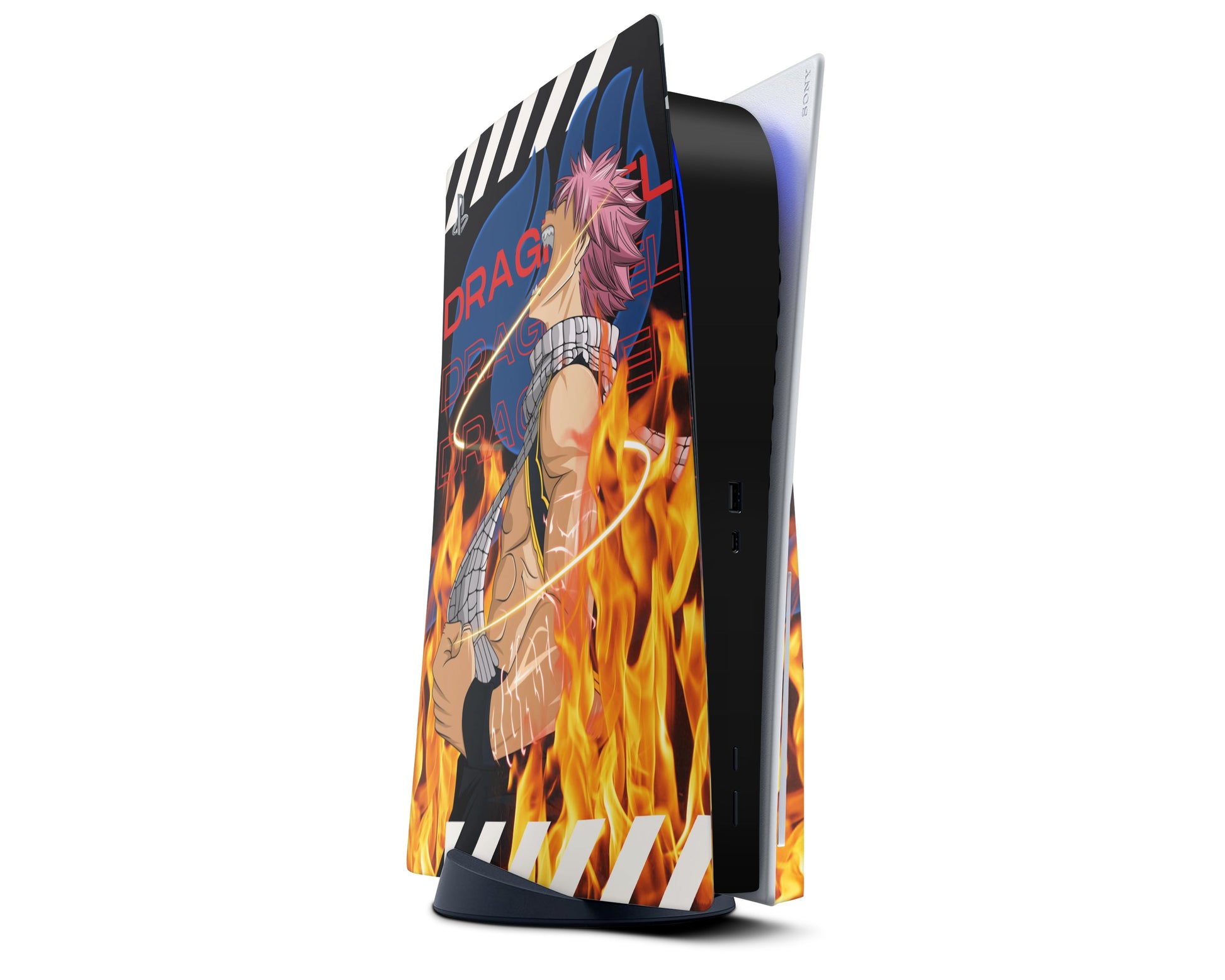 Anime Town Creations PS5 Fairy Tail Natsu Dragneel PS5 Skins - Anime Fairy Tail PS5 Skin