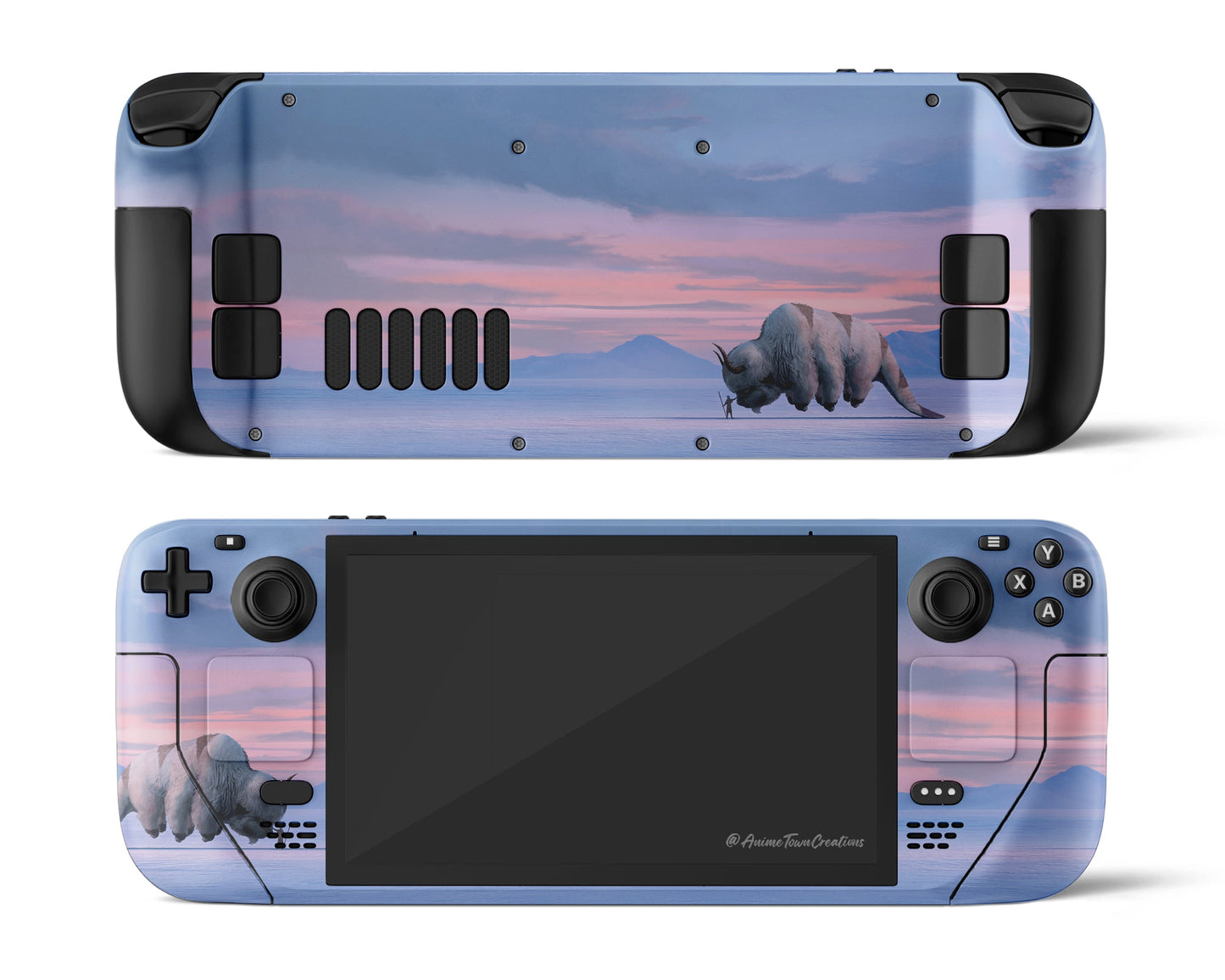 Anime Town Creations Steam Deck Avatar Aang and Appa Vinyl only Skins - Anime Avatar Steam Deck Skin