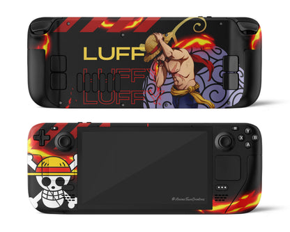 Anime Town Creations Steam Deck One Piece Luffy Vinyl only Skins - Anime One Piece Steam Deck Skin