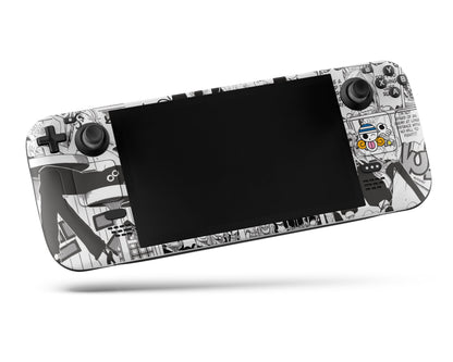 Anime Town Creations Steam Deck One Piece Nami Manga Vinyl +Tempered Glass Skins - Anime One Piece Steam Deck Skin
