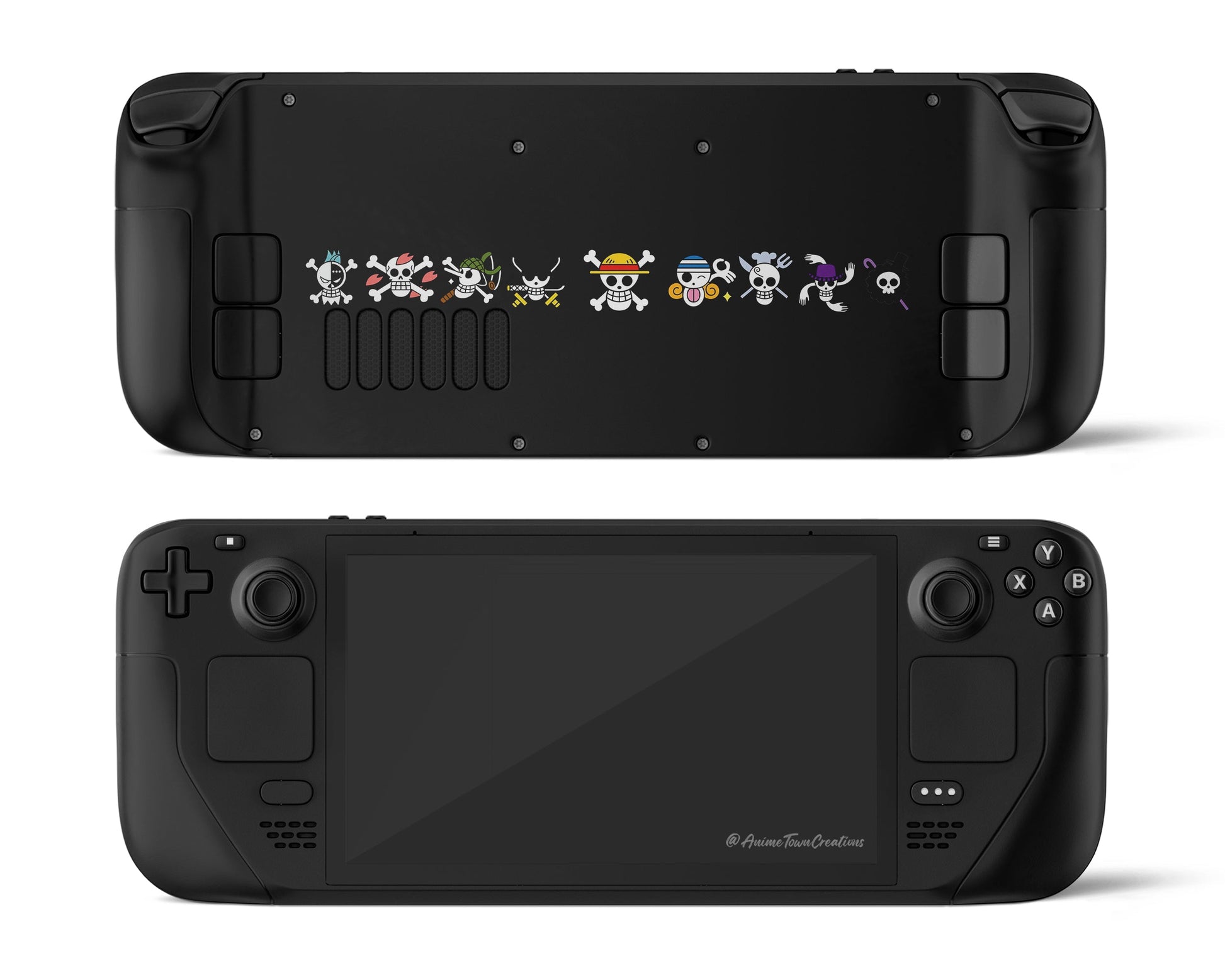 Anime Town Creations Steam Deck One Piece Jolly Roger Symbols Vinyl only Skins - Anime One Piece Steam Deck Skin