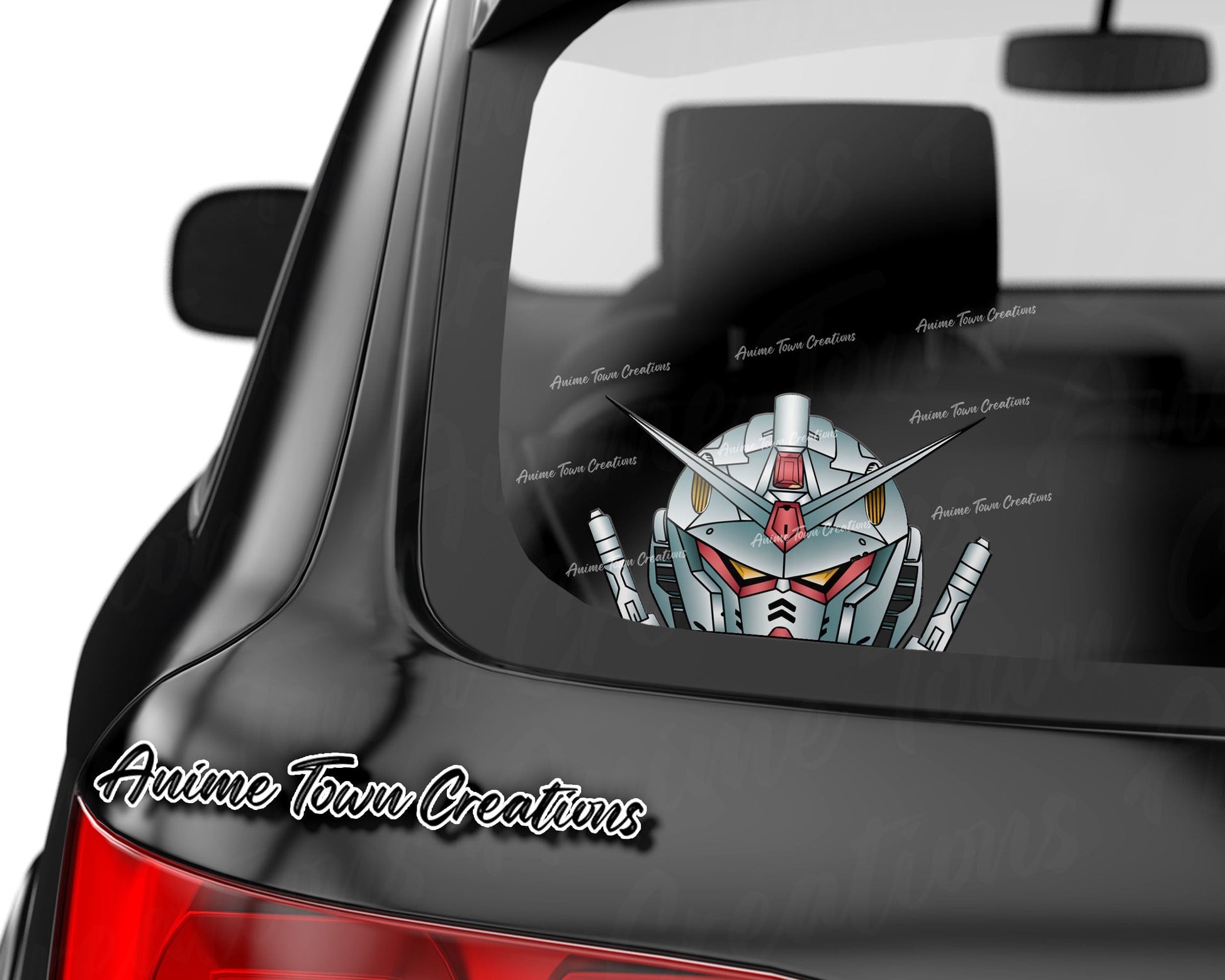 Anime Town Creations Sticker Gundam Peeker 8" Accessories - Anime Gundam Sticker