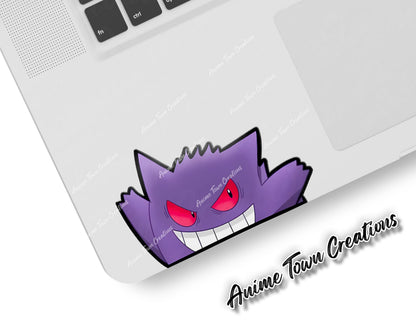 Anime Town Creations Sticker Pokemon Gengar Peeker 5" Accessories - Anime Pokemon Sticker