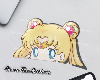 Anime Town Creations Sticker Sailor Moon Cutie Peeker 5" Accessories - Anime Sailor Moon Sticker